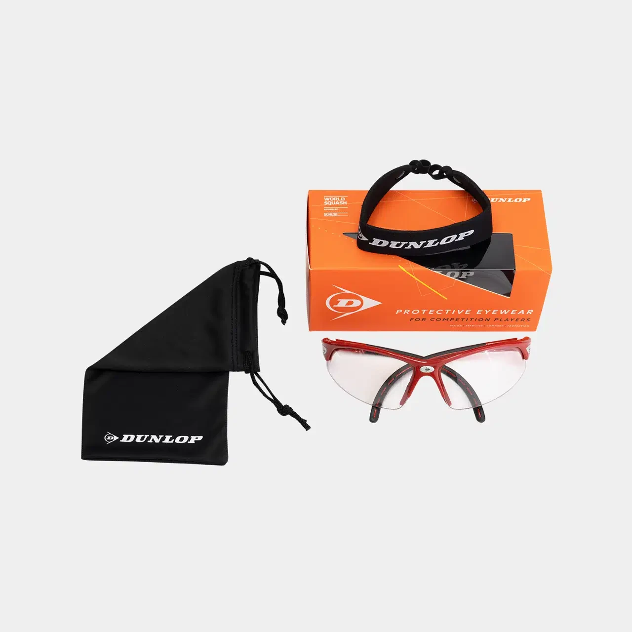 PROTECTIVE EYEWEAR-COMP PLAYERS-RED/BLACK